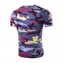 Camiseta Militar Americano Básica Masculina Camuflada Exército