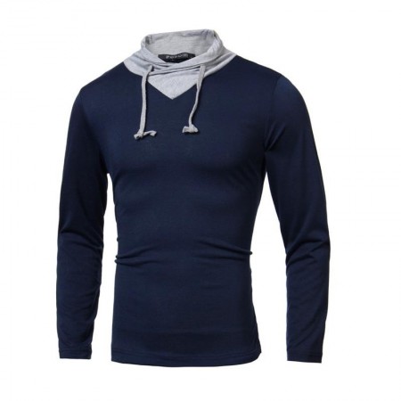 Camiseta de Inverno Gola Olímpica Masculina Manga Longa