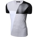Shirt Party Club Men's Casual Stylish Leather White Modern