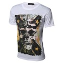 Stamped shirt Skull Black Men's Casual Wear