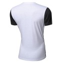 Camiseta Festa Club Noite Masculina Retalho em Couro Casual Elegante