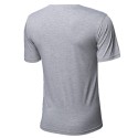 Camiseta Retalho Geometrica Masculina Casual Festa Club Fashion em Couro