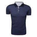 Camiseta Gola Polo Básica Lisa Casual Esporte Masculina Manga Curta