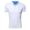 Camiseta Gola Polo Básica Lisa Casual Esporte Masculina Manga Curta