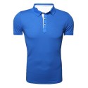 Camiseta Gola Polo Básica Lisa Casual Esporte Masculina Manga Curta