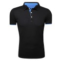 Camiseta Gola Polo Básica Lisa Casual Esporte Masculina Manga Curta