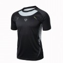 Shirt Slim Fit Workout Fitness Men's Sports Academy