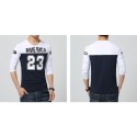 Camiseta America 23 Masculina Esporte Colegial Manga Longa Casual