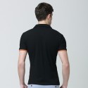 Camiseta Polo Básica Lisa Masculina Casual Slim Fit Elegante Branca