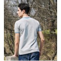 Polo Shirt Grey Social Men's Sport Thin Lisa English Gola