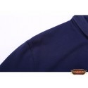 Polo Shirt Navy Striped Sport Men's Casual Slim Fit