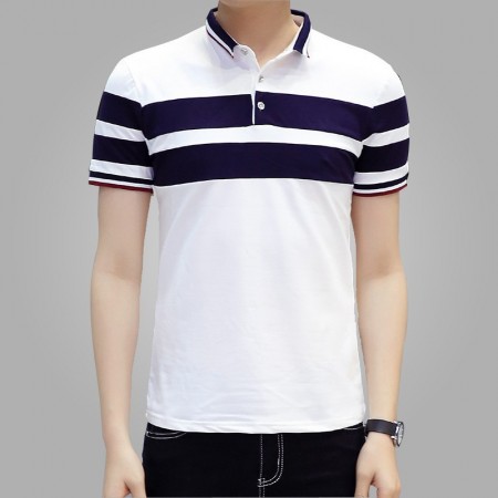 Polo Striped Thin Sport Casual Male English Gola