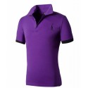 Polo shirt Slim Fit Sport Thin Men's Casual Summer Lisa