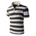 Polo shirt Men's Striped Holiday Summer Casual Thin Espore