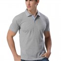 Camiseta Pólo Lisa Básica Casual Masculina Esporte Fino Slim Fit