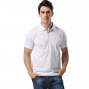 Camiseta Pólo Lisa Básica Casual Masculina Esporte Fino Slim Fit