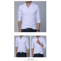 Polo shirt Mandarin Sport Thin Men's Casual Long Sleeve