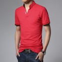 Polo shirt Mandarin Sport Thin Men's Casual Long Sleeve