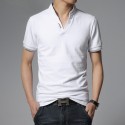 Polo shirt Mandarin Sport Thin Men's Casual Long Sleeve