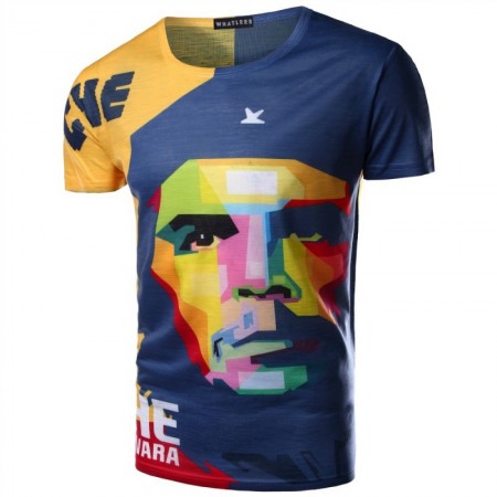 Camiseta Che Guevara Cuba Tematica Colorido Arte Moderna Masculina