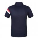 Men's Golf Polo Shirt Navy Elegant Thin Sport Striped