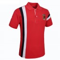 Men's Golf Polo Shirt Navy Elegant Thin Sport Striped