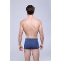 Cueca Boxer Azul Marinho Masculina Lisa Básica Praia Moda Intima