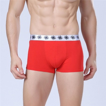 Cueca Boxer Vermelha Masculina Lisa Básica Calvin Bordada Diversas Cores Sol