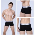 Cueca Boxer Preta Masculina Lisa Básica Calvin Bordada Diversas Cores Sol