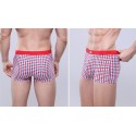 Underpants Red Chess Stamped Men Comfortable Various Color Sex