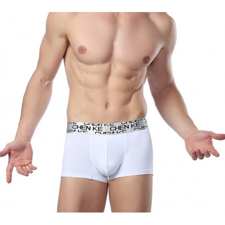 Cueca Boxer Branca Masculina Branca Lisa Sex Confortável Bonita Varias Cores