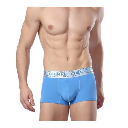 Cueca Boxer Azul Masculina Lisa Sex Confortável Bonita