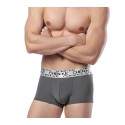 Cueca Boxer Cinza Masculina Lisa Sex Confortável Bonita