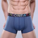 Cueca Boxer Azul Marinho Masculina Respiravel Fashion Sex de Fibra Esticavel