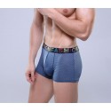 Cueca Boxer Azul Marinho Masculina Respiravel Fashion Sex de Fibra Esticavel