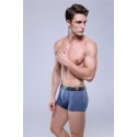 Cueca Boxer Azul Marinho Masculina Respiravel Fashion Sex de Fibra Esticavel