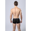 Cueca Boxer Preta Masculina Respiravel Fashion Sex de Fibra Esticavel