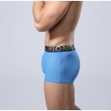 Cueca Boxer Azul Masculina Respiravel Fashion Sex de Fibra Esticavel