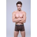 Cueca Boxer Marrom Masculina Respiravel Fashion Sex de Fibra Esticavel