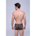 Cueca Boxer Marrom Masculina Respiravel Fashion Sex de Fibra Esticavel