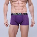 Underwear Purple Boxer Breathable Fashion Sex Stretchable Fiber