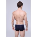 Boxer Briefs Navy Blue Clean Basic Men Sex Summer Beach Comfortable