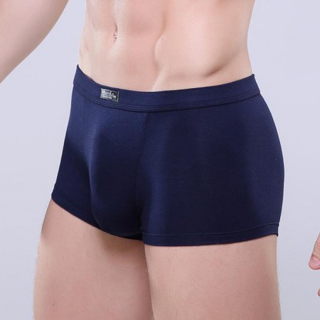 Boxer Briefs Navy Blue Clean Basic Men Sex Summer Beach Comfortable