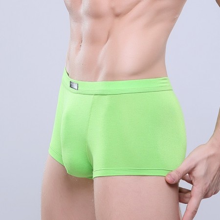 Boxer Briefs Green Clean Basic Men Sex Summer Beach Comfortable