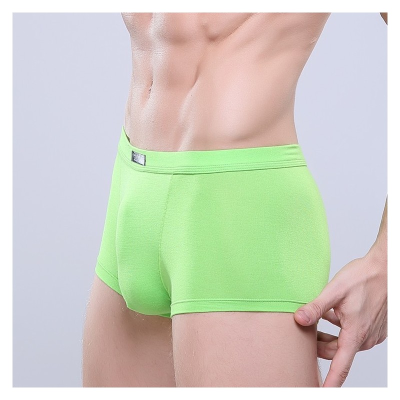 Boxer Briefs Green Clean Basic Men Sex Summer Beach Comfortable