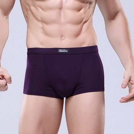 Boxer Briefs Purple Clean Basic Men Sex Summer Beach Comfortable