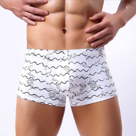 Cueca Boxer Branca Sex Estampada Masculina Sunga Moda Praia