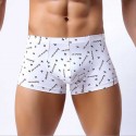 Boxer underwear White Sex Stamped Men's Fashion Fun Sunga Beach