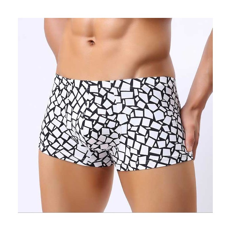 Boxer underwear White Sex Stamped Men's Fashion Fun Sunga Beach