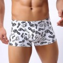 Cueca Boxer Branca Sex Estampada Masculina Sunga Moda Praia